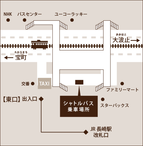 無料シャトルバス